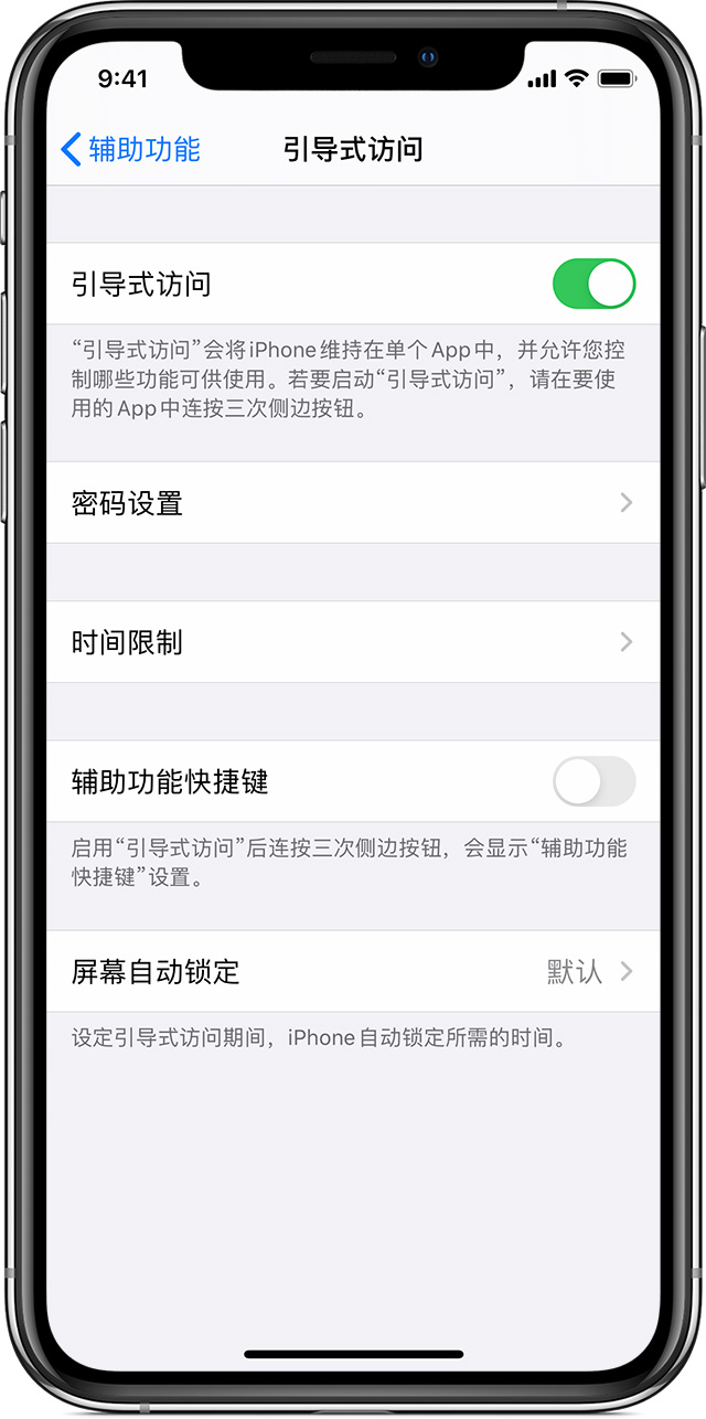 宁阳苹果手机维修分享如何在 iPhone 上退出引导式访问 