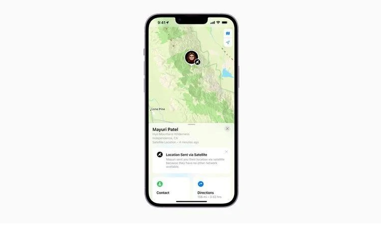 宁阳苹果14维修分享iPhone14系列中 FindMy功能通过卫星分享位置方法教程 